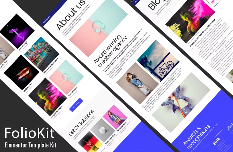Foliokit – Personal Portfolio Elementor Template