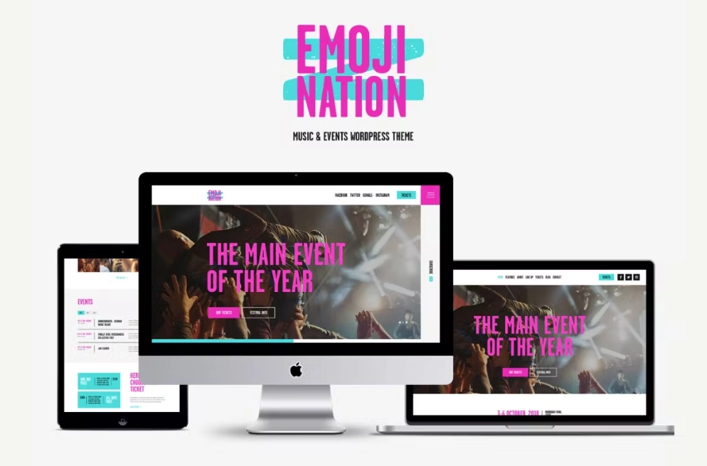 EmojiNation – Festival & Night Club WordPress Theme