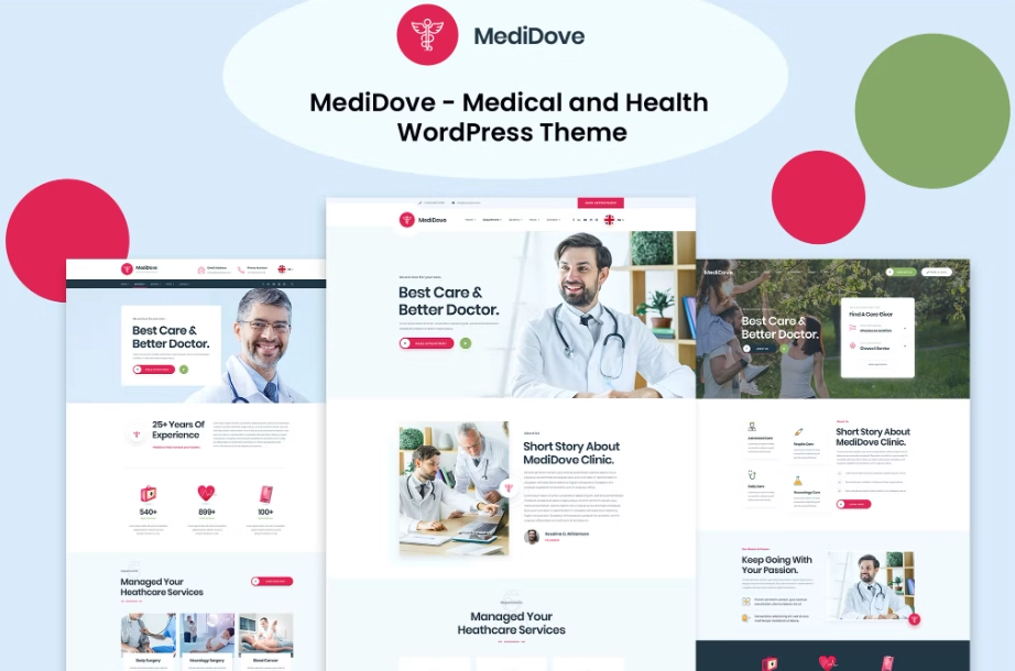 MediDove – Medical and Health WordPress Theme