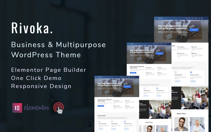 Rivoka – Business And Multipurpose WordPress Theme