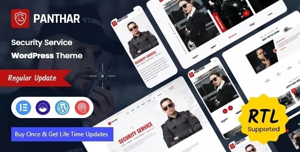 Panthar – Private Security & CCTV Service WordPress Theme + RTL