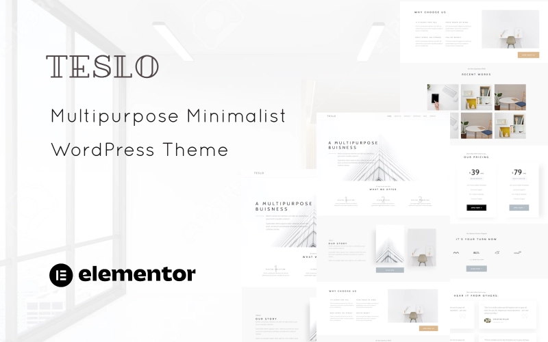 Teslo – Multipurpose Business and IT Solution Minimalist WordPress Theme