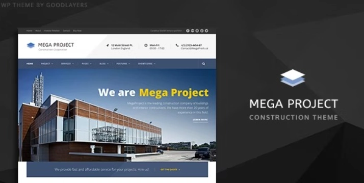Mega Project – Construction WordPress