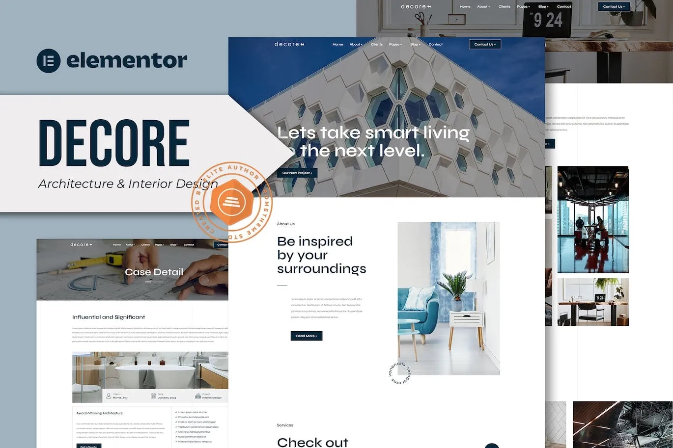 Decore – Architecture & Interior Design Elementor Pro Template