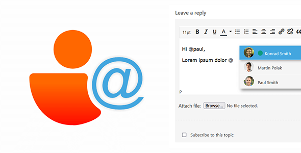 wpForo User Mentioning Addon