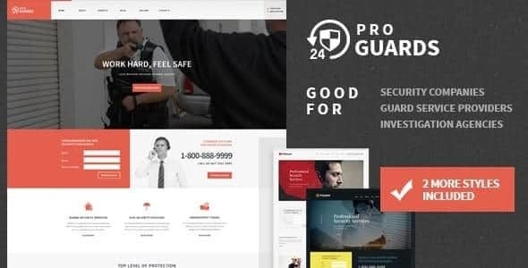 ProGuards – Safety Body Guard & Security WordPress Theme