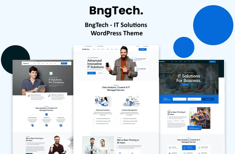 BngTech – IT Solutions WordPress Theme