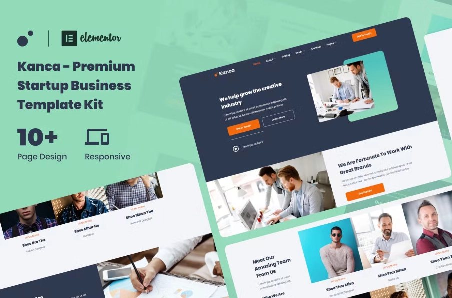 Kanca – Startup Business Consulting Elementor Template