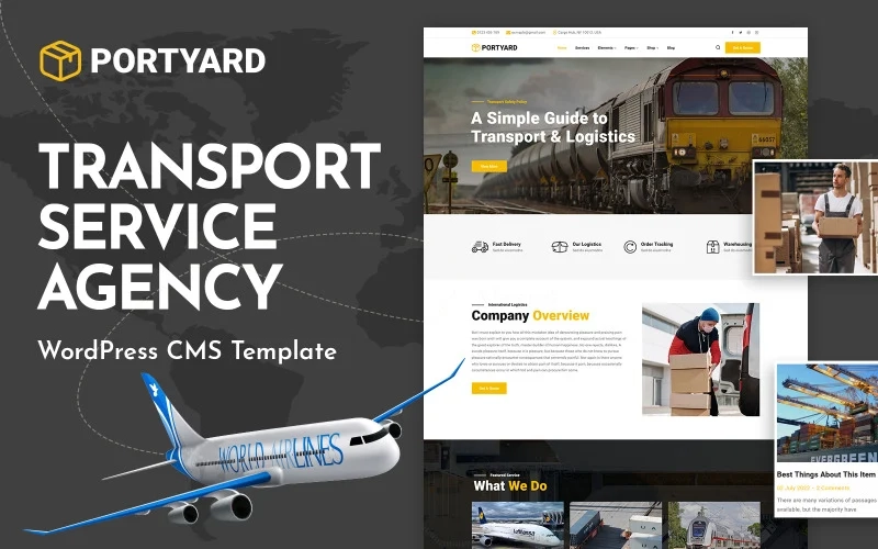 PortYard – Logistics & Transport WordPress Theme