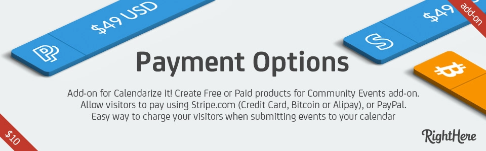 Calendarize It! Payment Options
