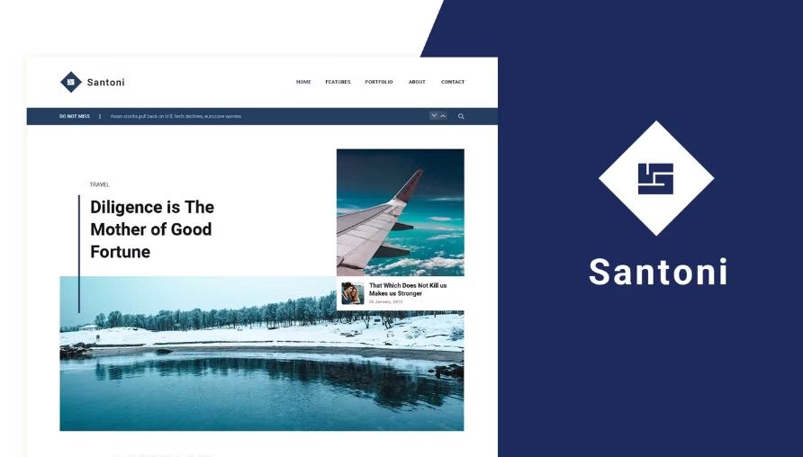 Santoni – Blog & Magazine Elementor Template