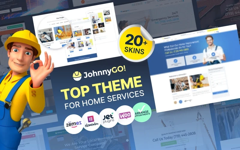 JohnnyGo – Multipurpose Home Services WordPress Theme
