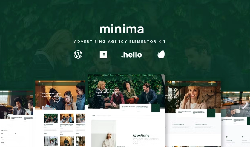 Minima – Advertising & Business Agency Elementor Template