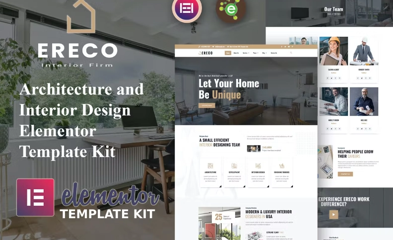 Ereco – Architecture & Interior Design Elementor Template