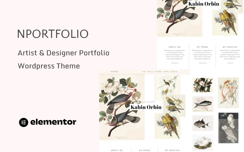 NPortfolio – Artist and Designer Portfolio WordPress Theme