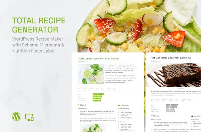 Total Recipe Generator for Gutenberg
