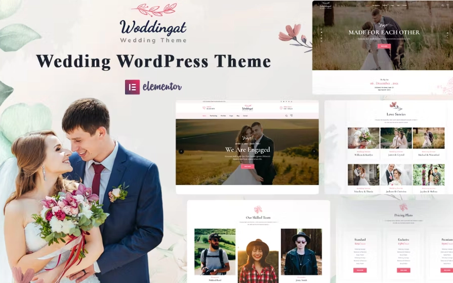 Woddingat – Wedding WordPress Theme
