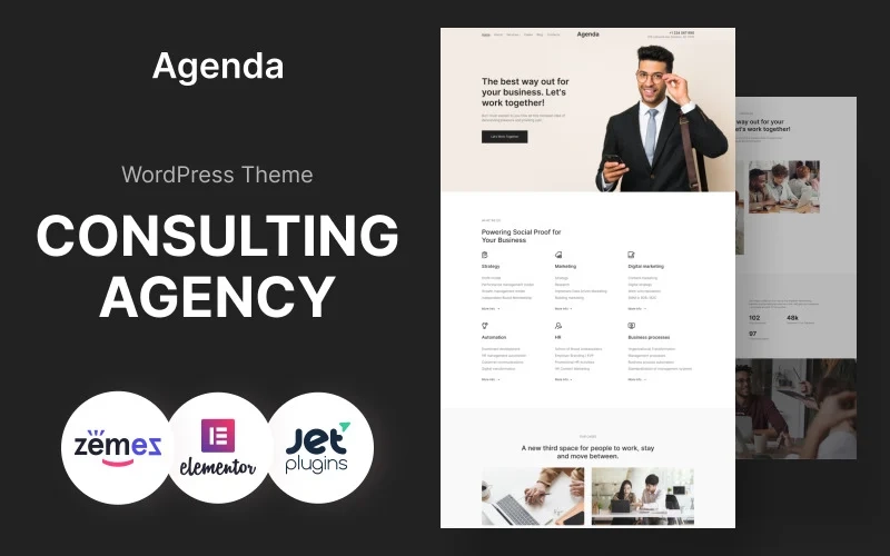 Agenda – Consulting Agency WordPress Theme