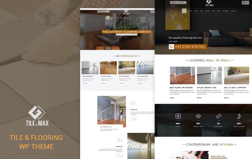 Tile Max – Tile & Flooring WP Theme