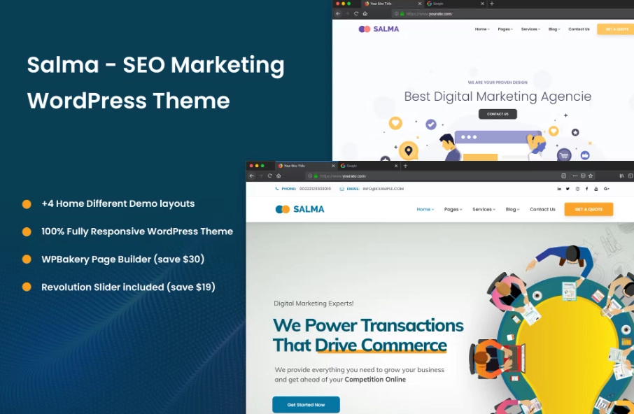 Salma – SEO Marketing WordPress Theme