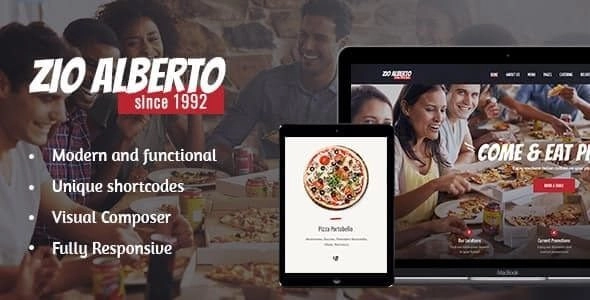 Zio Alberto | Pizza Restaurant, Cafe & Bistro WordPress Theme
