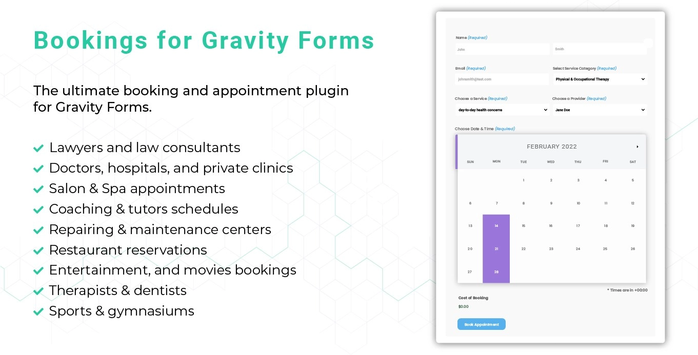 Gravity Forms Booking