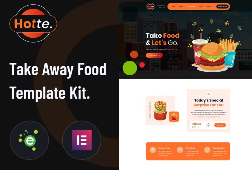 Hotte – Take Away Food Elementor Template