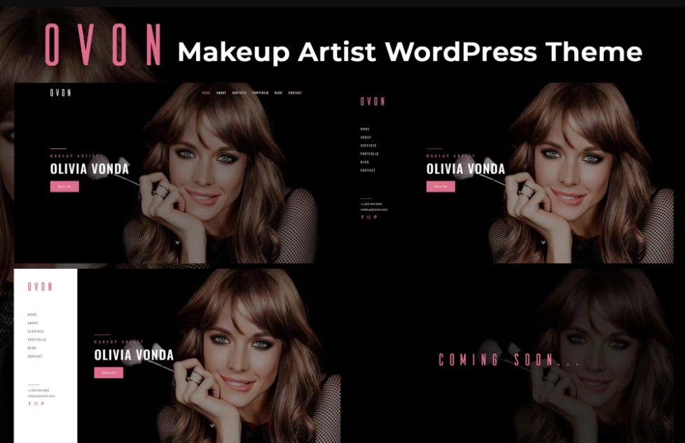 Ovon – Makeup Artist WordPress Theme