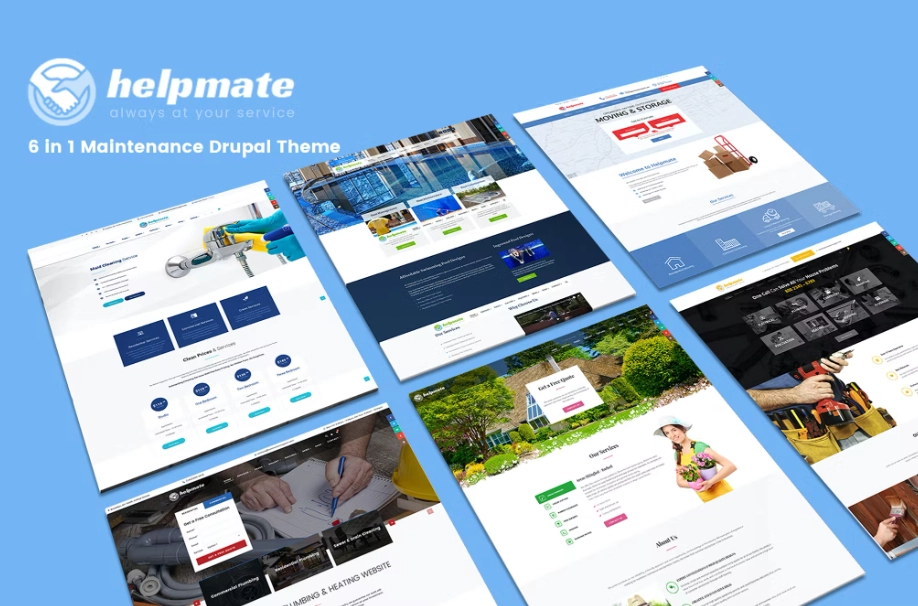 Helpmate – 6 in 1 Maintenance WordPress Theme
