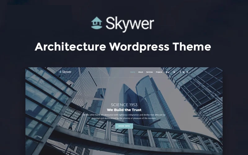 Skywer – Architecture Multipurpose Modern WordPress Elementor Theme WordPress Theme