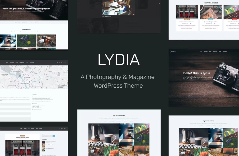Lydia – Photography & Magazine WordPress Theme