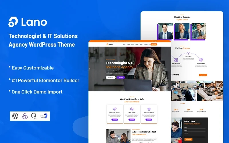 Lano – Technologist & IT Solutions Agency WordPress Theme