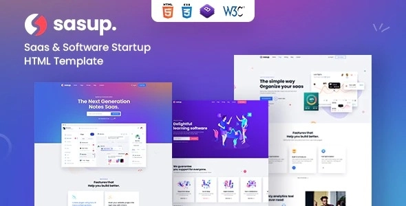 Sasup – Sass Landing WordPress Theme + RTL