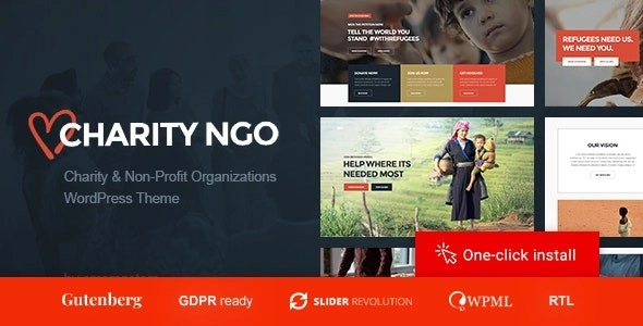 Charity NGO – Donation & Nonprofit Organization WordPress Theme