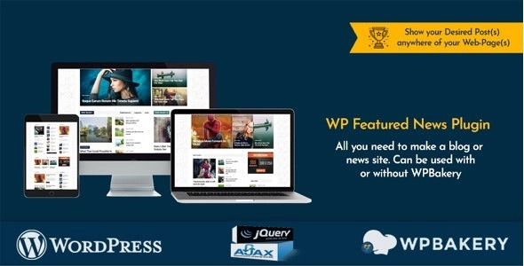 WP Featured News | Custom Posts Listing Plugin