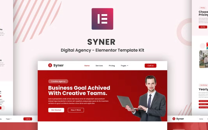 Syner – Creative Agency Elementor Template