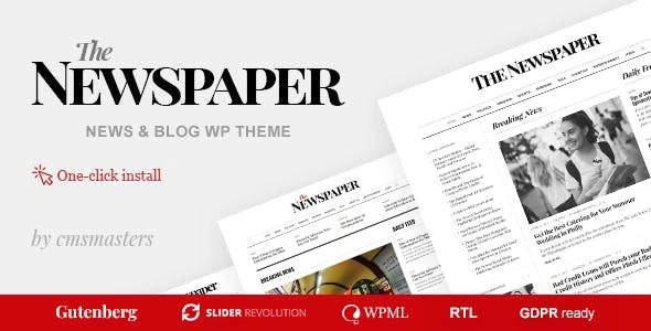 The Newspaper – News Magazine Editorial WordPress Theme