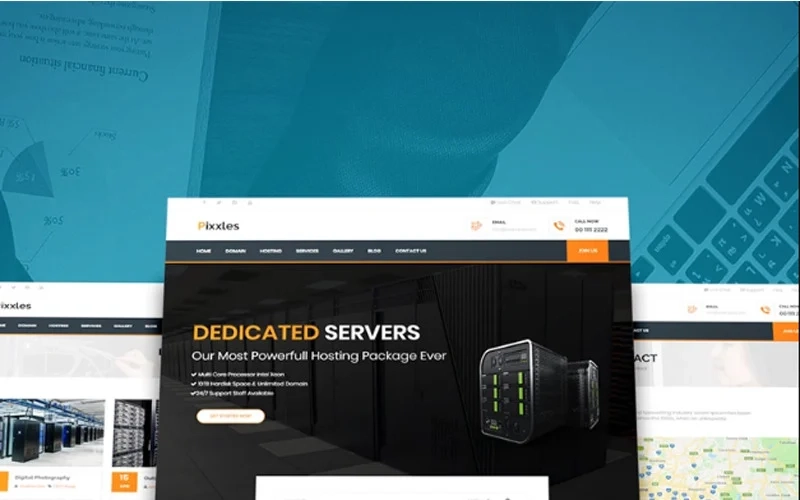 Pixxles – Hosting Template with WHMCS WordPress Theme