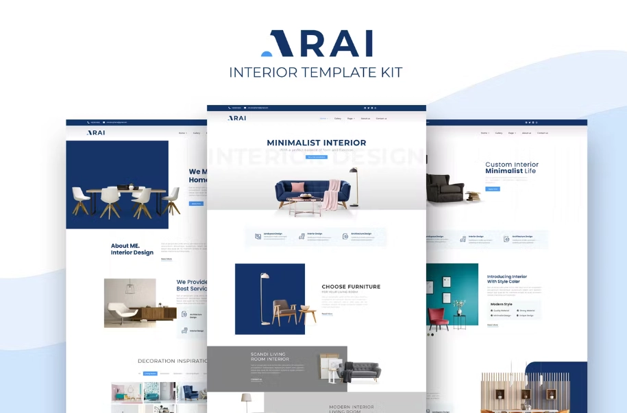 Arai | Interior & Furniture Elementor Template
