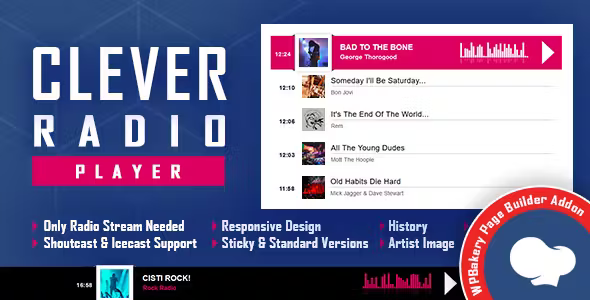 CLEVER HTML5 Radio Player Addon For WPBakery