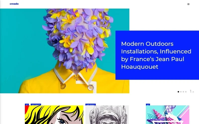 Creado – Art Gallery Responsive WordPress Theme