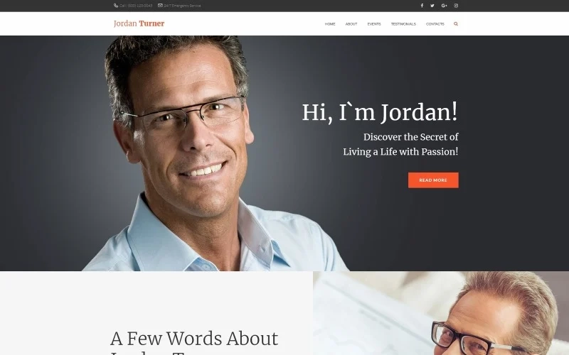 Jordan Turner – Life Coaching WordPress Theme