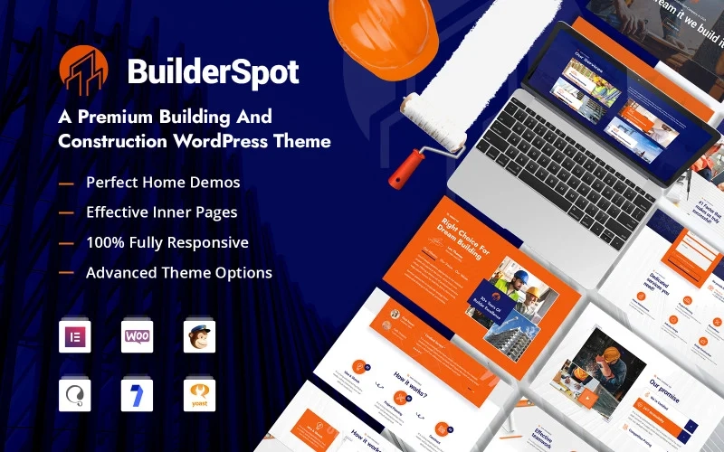 BuilderSpot – Building and Construction WordPress Theme