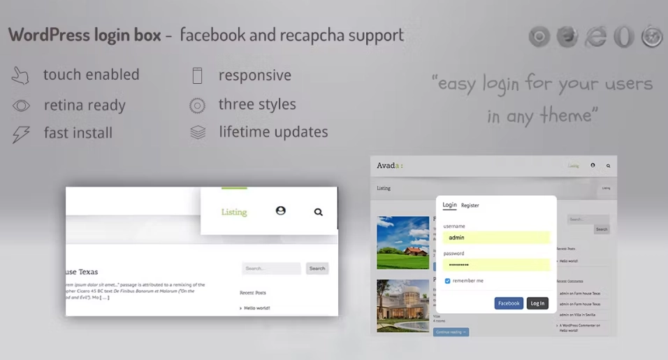 DZS Facebook Login Box