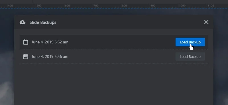 Slider Revolution Backup Add-On