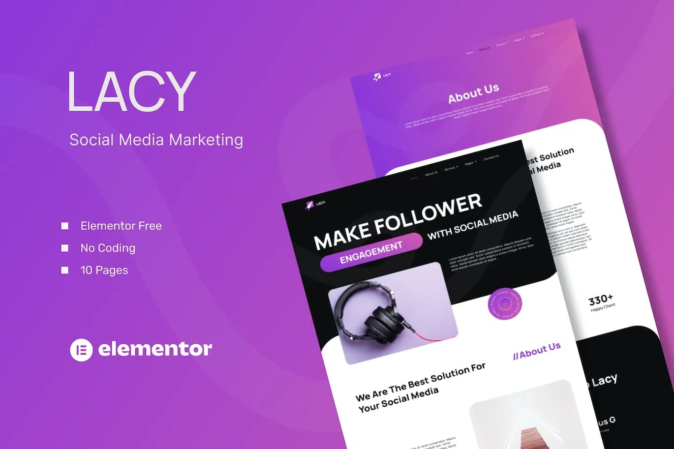 Lacy – Social Media Marketing Template