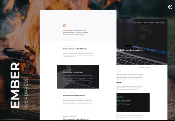 Ember – Minimal WordPress Blog Theme