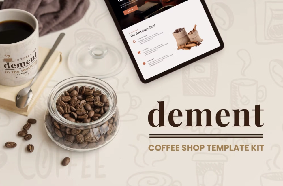 Dement – Coffee Shop Elementor Template