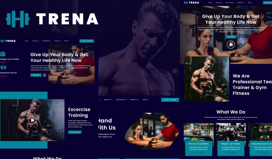Trena – Sport & Fitness Trainer Services Elementor Template