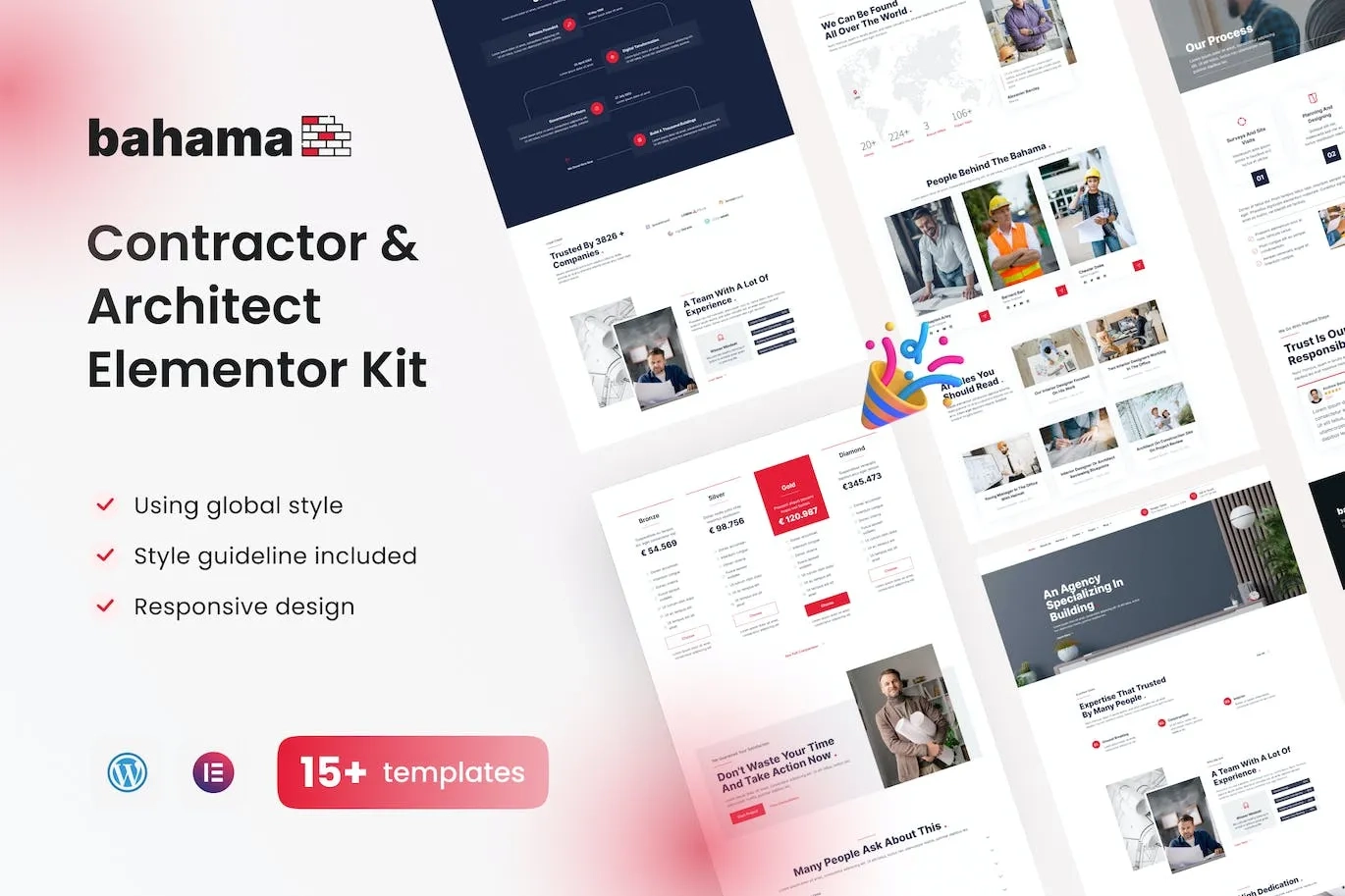 Bahama Contractor & Architect Elementor Pro Template